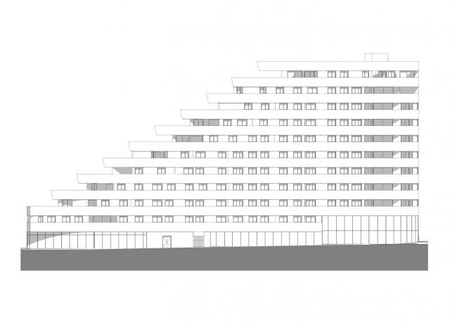 BIM建筑|自由曲线修建的白色雕塑：湖畔天台公寓