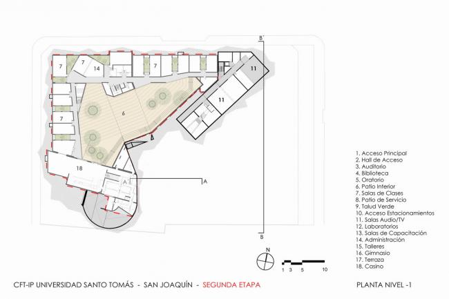 BIM建筑|回环波折的坡道交织纵横于幻化多姿的空间 / Santo Tomas学院中间