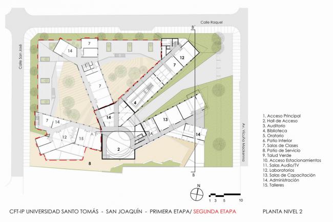 BIM建筑|回环波折的坡道交织纵横于幻化多姿的空间 / Santo Tomas学院中间