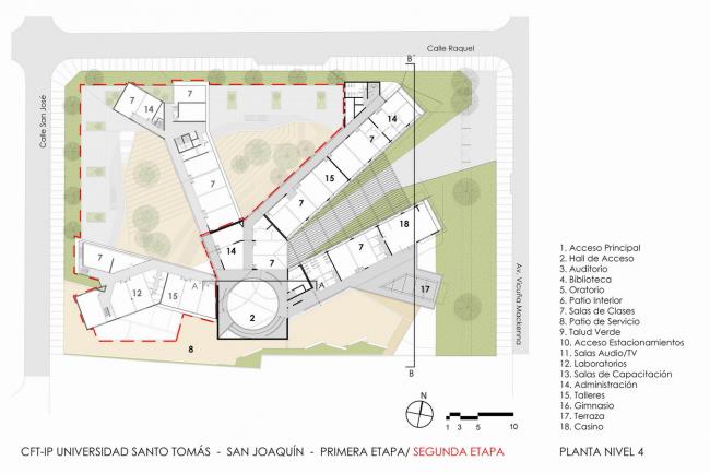 BIM建筑|回环波折的坡道交织纵横于幻化多姿的空间 / Santo Tomas学院中间