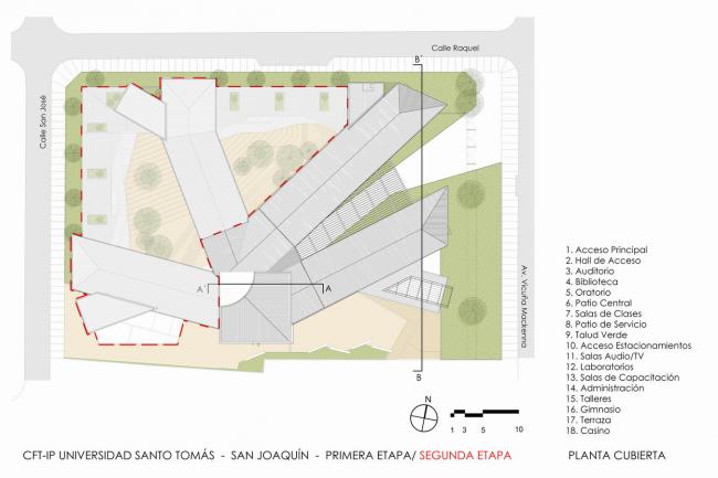 BIM建筑|回环波折的坡道交织纵横于幻化多姿的空间 / Santo Tomas学院中间