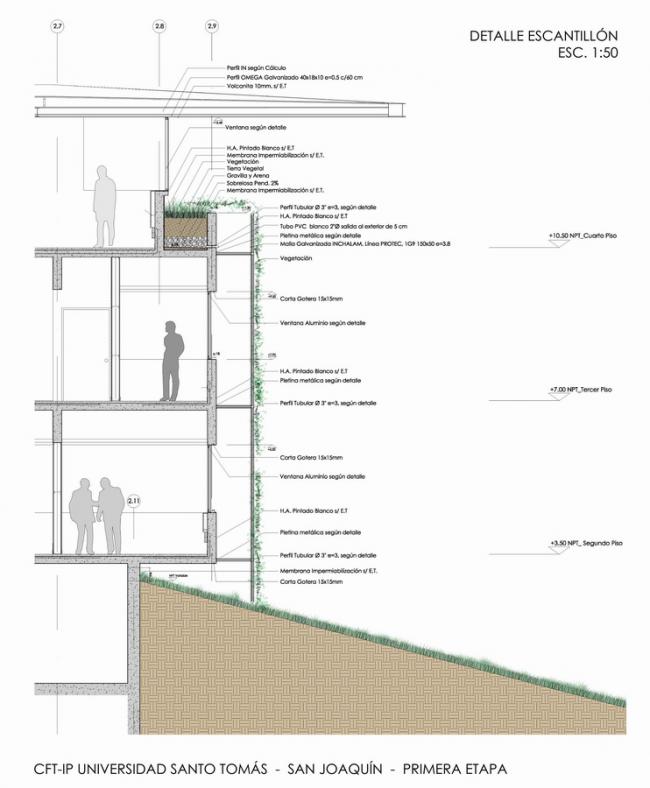 BIM建筑|回环波折的坡道交织纵横于幻化多姿的空间 / Santo Tomas学院中间
