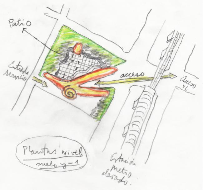 BIM建筑|回环波折的坡道交织纵横于幻化多姿的空间 / Santo Tomas学院中间