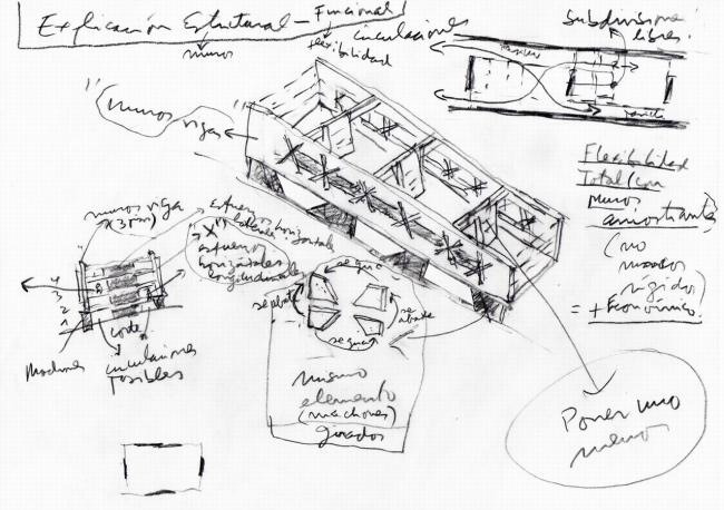 BIM建筑|回环波折的坡道交织纵横于幻化多姿的空间 / Santo Tomas学院中间