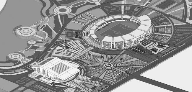 BIM建筑|青岛平度奥体中间 / 上海交通年夜学计划建筑设计