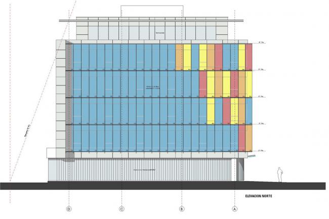 BIM建筑|轻逸琉璃，“五彩霓虹”映衬下的办公年夜楼