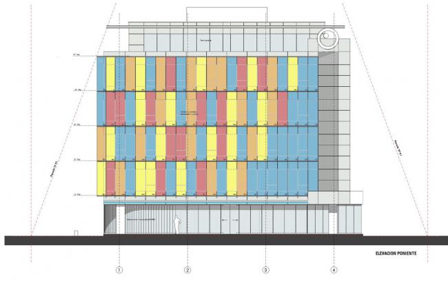 BIM建筑|轻逸琉璃，“五彩霓虹”映衬下的办公年夜楼