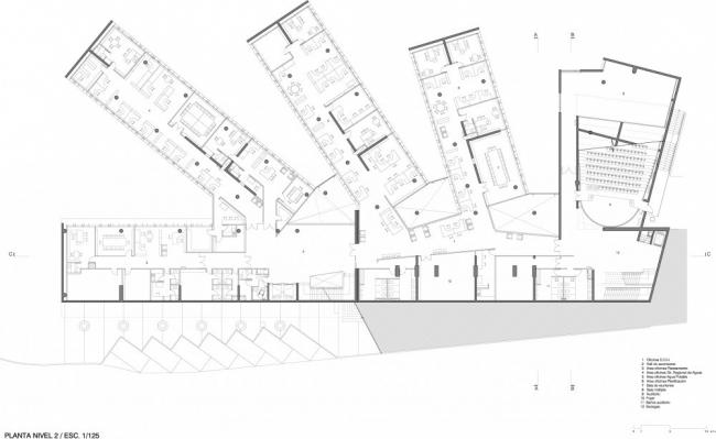 BIM建筑|多层级的体块嵌套，长方体量新的打开方法：市政办公中间年夜楼