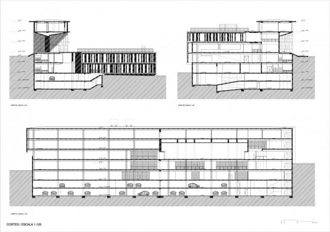 BIM建筑|多层级的体块嵌套，长方体量新的打开方法：市政办公中间年夜楼