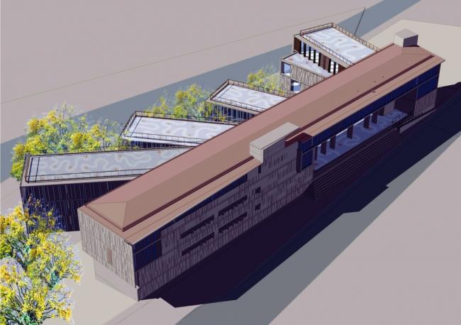 BIM建筑|多层级的体块嵌套，长方体量新的打开方法：市政办公中间年夜楼