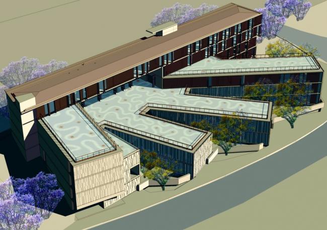 BIM建筑|多层级的体块嵌套，长方体量新的打开方法：市政办公中间年夜楼