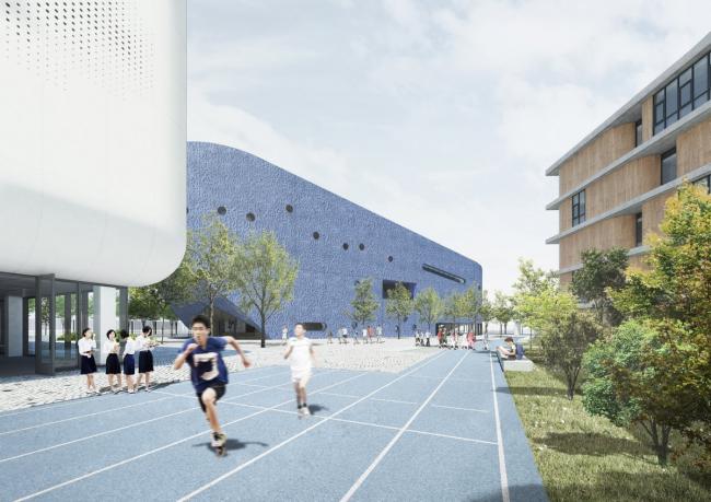 BIM建筑|OPEN 颁布上海青浦温和双语黉舍施工图，为分歧年纪孩子设计“聚落校园”