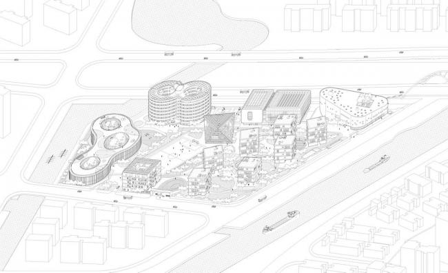 BIM建筑|OPEN 颁布上海青浦温和双语黉舍施工图，为分歧年纪孩子设计“聚落校园”