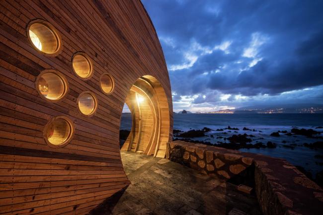 BIM建筑|海岛餐厅酒店——岩石，酒桶和鲸鱼拟态的想象力融会之作