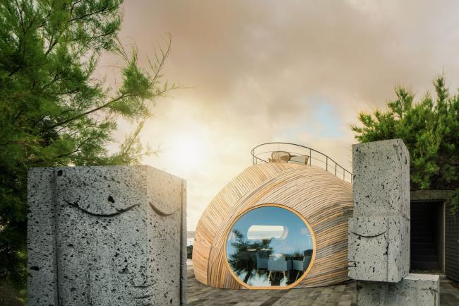 BIM建筑|海岛餐厅酒店——岩石，酒桶和鲸鱼拟态的想象力融会之作