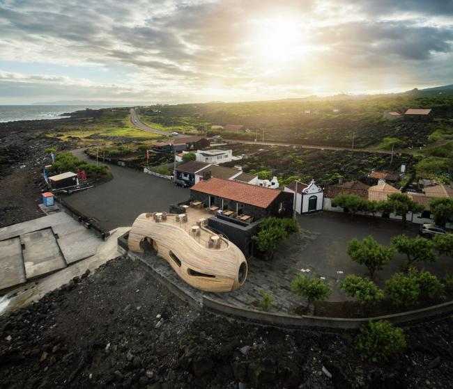 BIM建筑|海岛餐厅酒店——岩石，酒桶和鲸鱼拟态的想象力融会之作