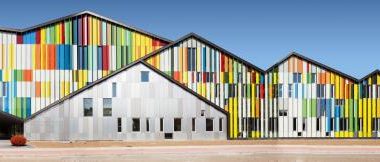 BIM建筑|将巨匠经典的音符涂抹颜色，复刻在立面上——音乐与建筑的融会之作-BIM建筑网