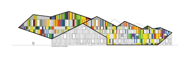 BIM建筑|将巨匠经典的音符涂抹颜色，复刻在立面上——音乐与建筑的融会之作