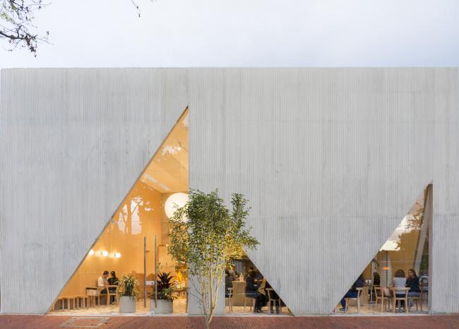 BIM建筑|三角的克意与方形鸿沟搭构而成的高等时尚感：哥伦比亚Masa餐厅