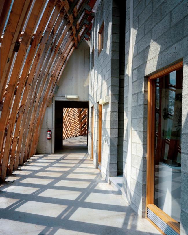 BIM建筑|一颗嵌进年夜地的琉璃鹅卵石——比利时品牌木材产业基地