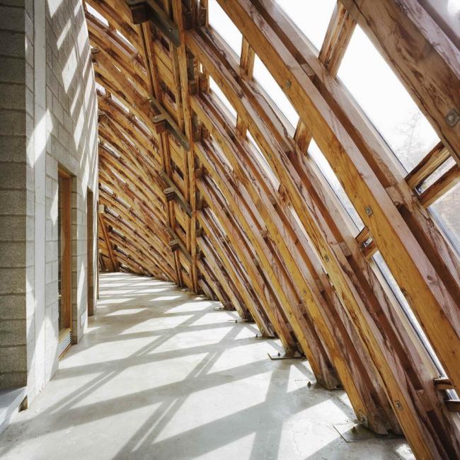 BIM建筑|一颗嵌进年夜地的琉璃鹅卵石——比利时品牌木材产业基地