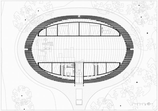 BIM建筑|一颗嵌进年夜地的琉璃鹅卵石——比利时品牌木材产业基地