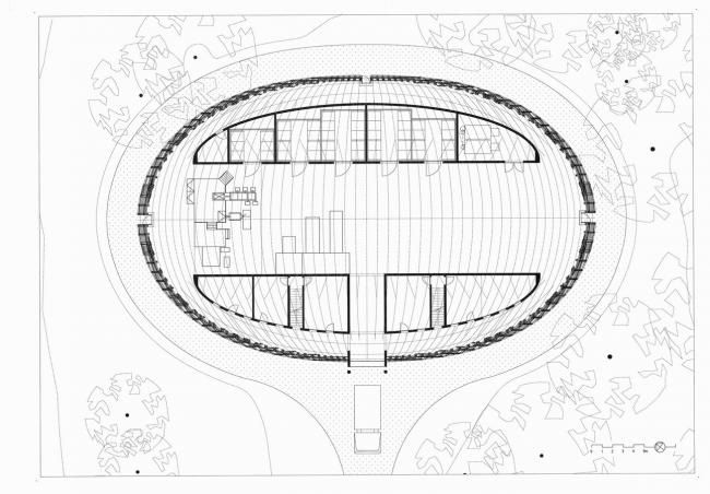 BIM建筑|一颗嵌进年夜地的琉璃鹅卵石——比利时品牌木材产业基地