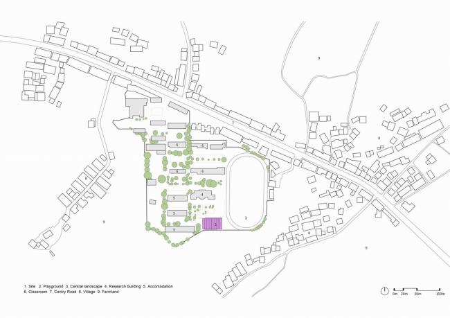 BIM建筑|岳阳县第三中学风雨操场兼陈述厅 / SUP素朴建筑工作室