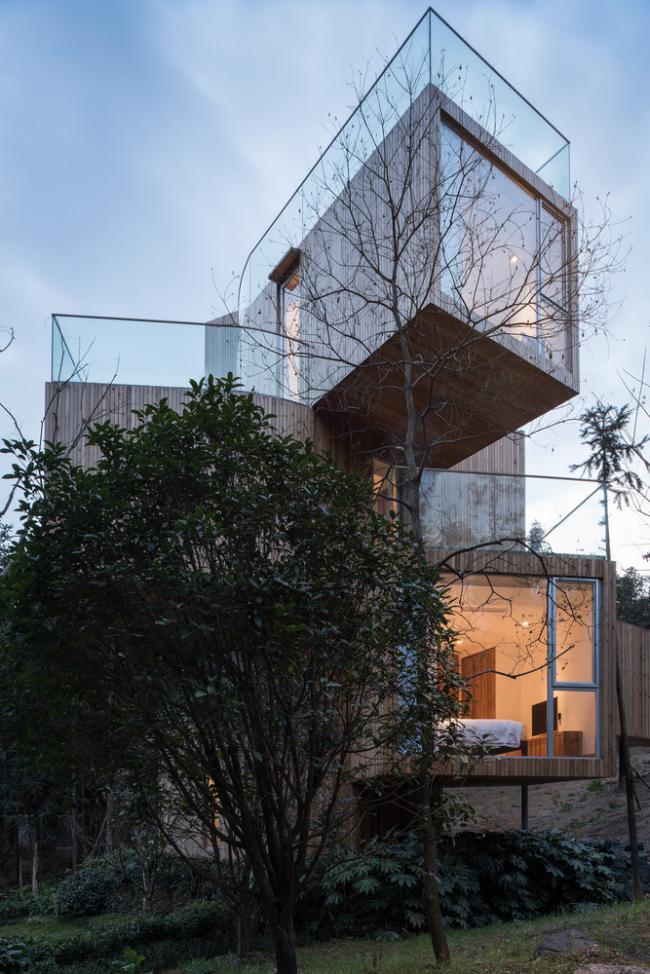 BIM建筑|天然渗入，享受奇特的***体验——齐云山树屋/本戈工作室