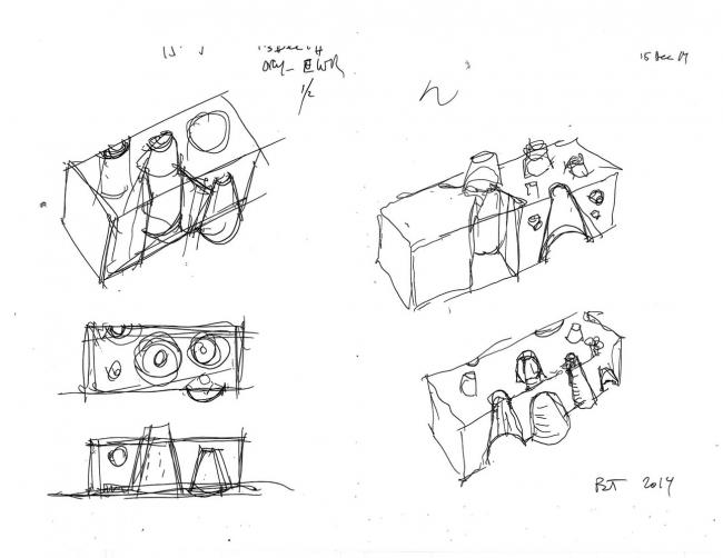 BIM建筑|新作！浇铸在年夜地之上的巨型圆椎古铜城堡——天津滨海城市博物馆