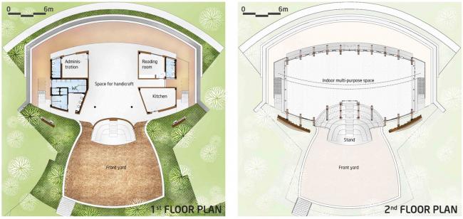 BIM建筑|建仁社区室第 / 1+1>2