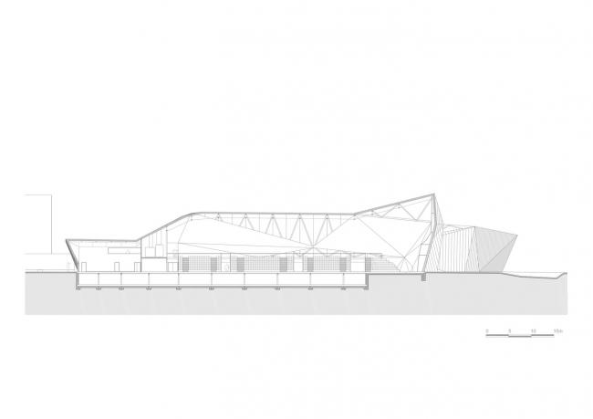 BIM建筑|绿草蓝天中的一抹金：La Fontaine体育中间