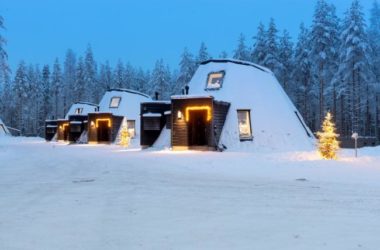 BIM建筑|纵享皑皑白雪与极光星空：芬兰度假板屋酒店-BIM建筑网