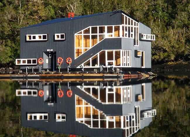 BIM建筑|一座漂浮于海上的渔人之家——智利浮动酒店