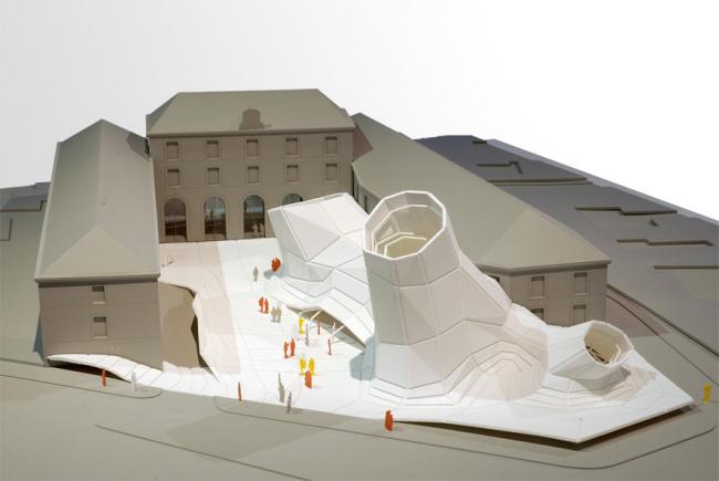 BIM建筑|扭曲聚变，来自将来极具科幻摩登感的前瞻性之作——FRAC文化中间