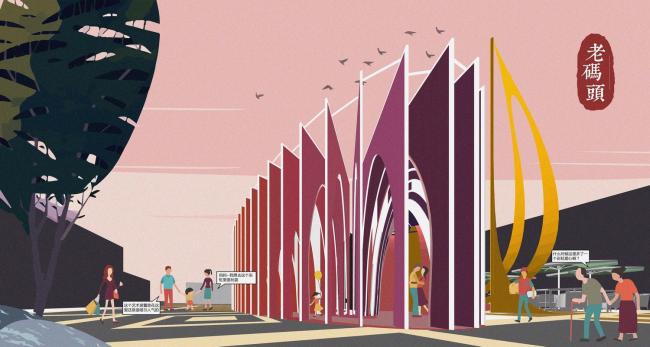 BIM建筑|献给平常之爱的礼品：外滩船埠爱心互动装配 / 上海华都建筑计划设计