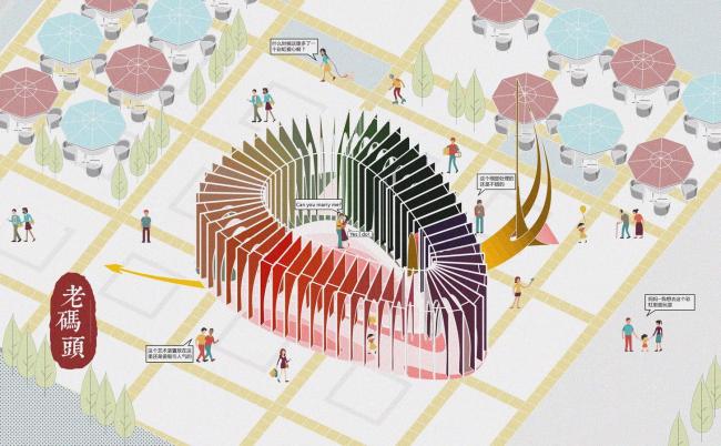 BIM建筑|献给平常之爱的礼品：外滩船埠爱心互动装配 / 上海华都建筑计划设计