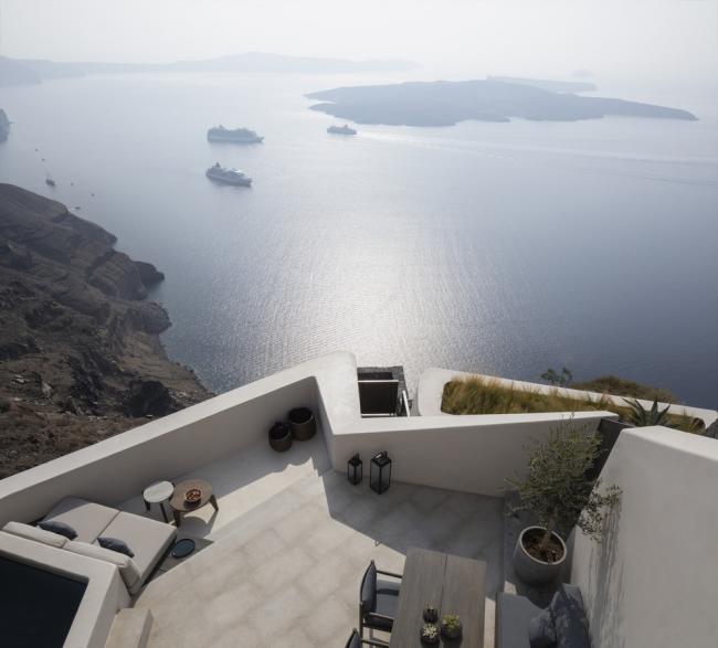 BIM建筑|火山峭壁上的沃拉别墅