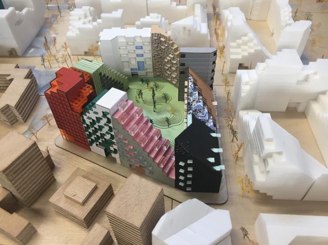 BIM建筑|阿姆斯特丹具有将来主义颜色的室第区