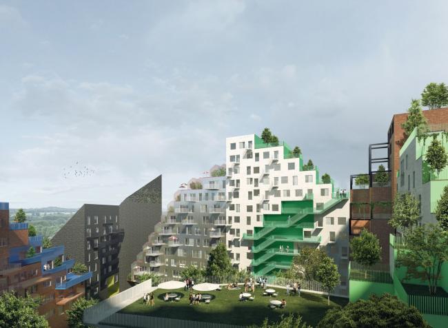 BIM建筑|阿姆斯特丹具有将来主义颜色的室第区