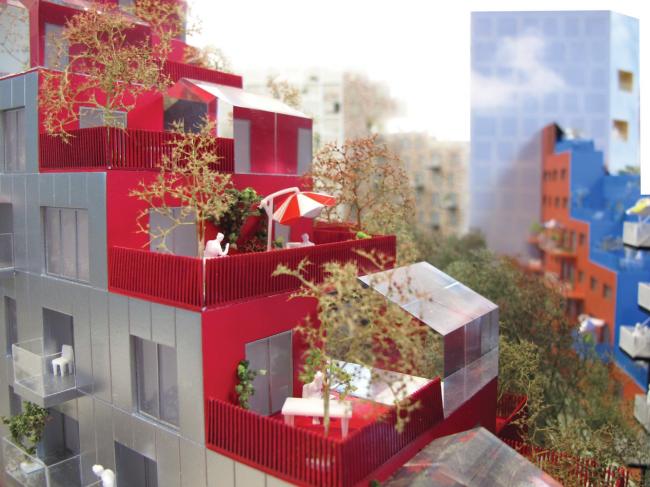 BIM建筑|阿姆斯特丹具有将来主义颜色的室第区