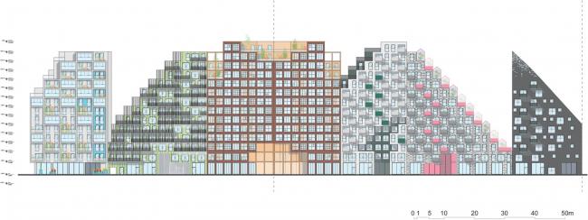 BIM建筑|阿姆斯特丹具有将来主义颜色的室第区