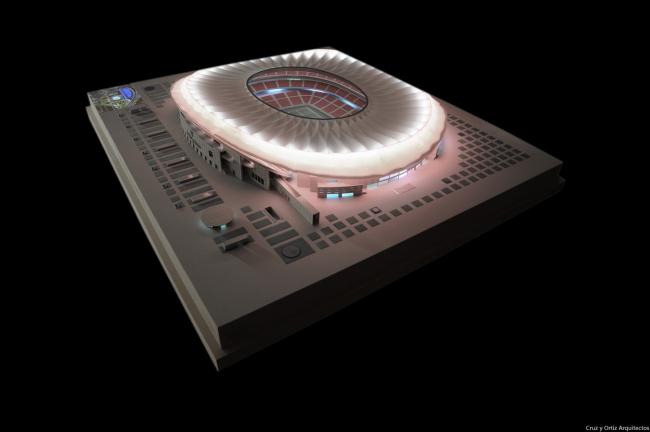 BIM建筑|“旺达年夜城市”足球运动场