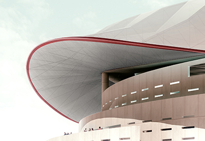 BIM建筑|“旺达年夜城市”足球运动场