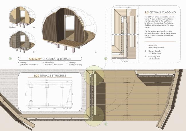 BIM建筑|徒步旅人的明灯，北极光之下的岩石小屋/SPINN Arkitekter