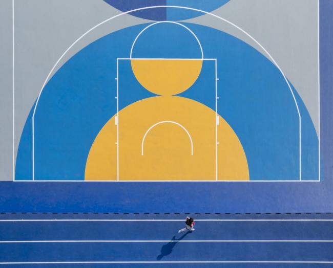 BIM建筑|梦幻般的蓝色操场：濮家小学濮家校区整体改革/形而上+杭州橡地建筑