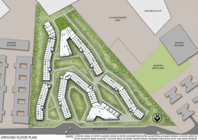 BIM建筑|多样且多彩，每扇窗户都有各自性情的学生公寓年夜楼 /Sanjay Puri建筑事务所