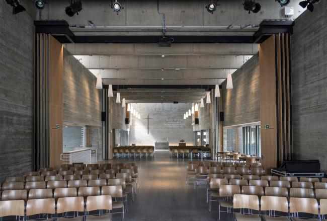 BIM建筑|挪威小城的新教堂和文化中间 / Einar Dahle Arkitekter + Hille Melbye Arkitekter