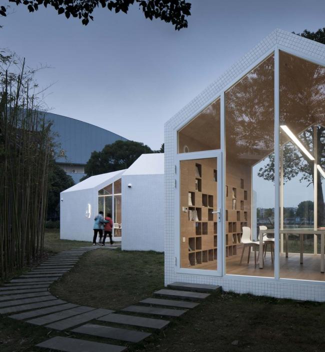 BIM建筑|80㎡ 校园草舆图书馆 / Yuan Architects