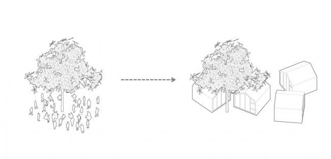 BIM建筑|80㎡ 校园草舆图书馆 / Yuan Architects